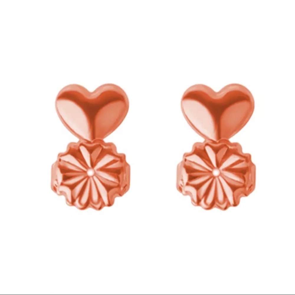 FREE with purchase Rose Gold Heart Earring Lifters
